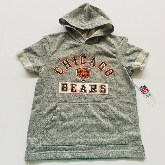 NFL | Chicago Bears Short Sleeve Pullover Hoodie NWT M - Picture 1 of 9